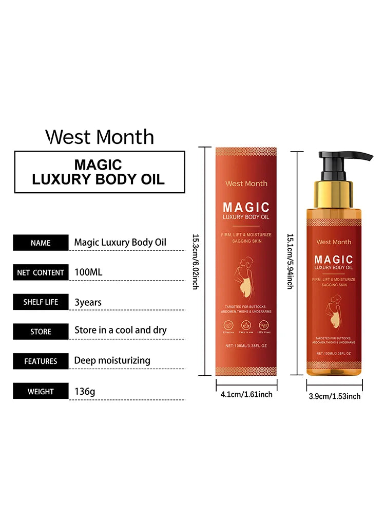 WEST MONTH Magic Luxury Body Oil – Winter Moisturizing & Firming Care