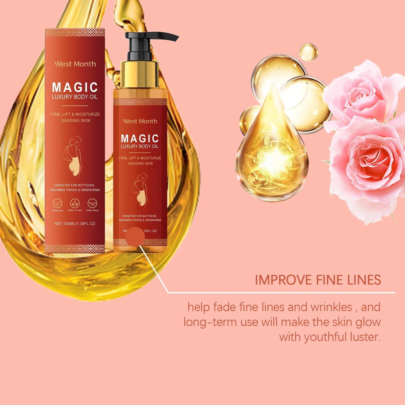 WEST MONTH Magic Luxury Body Oil – Winter Moisturizing & Firming Care