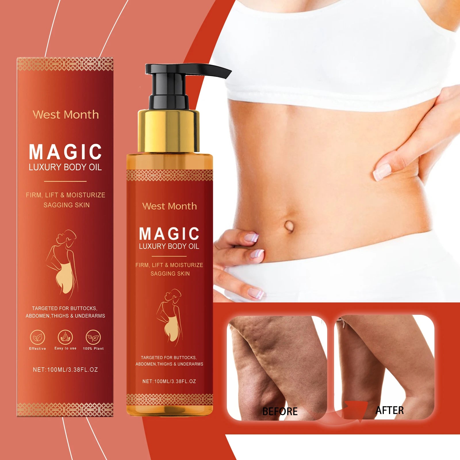 WEST MONTH Magic Luxury Body Oil – Winter Moisturizing & Firming Care