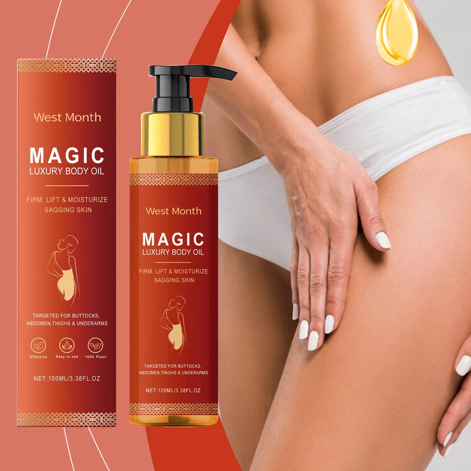 WEST MONTH Magic Luxury Body Oil – Winter Moisturizing & Firming Care