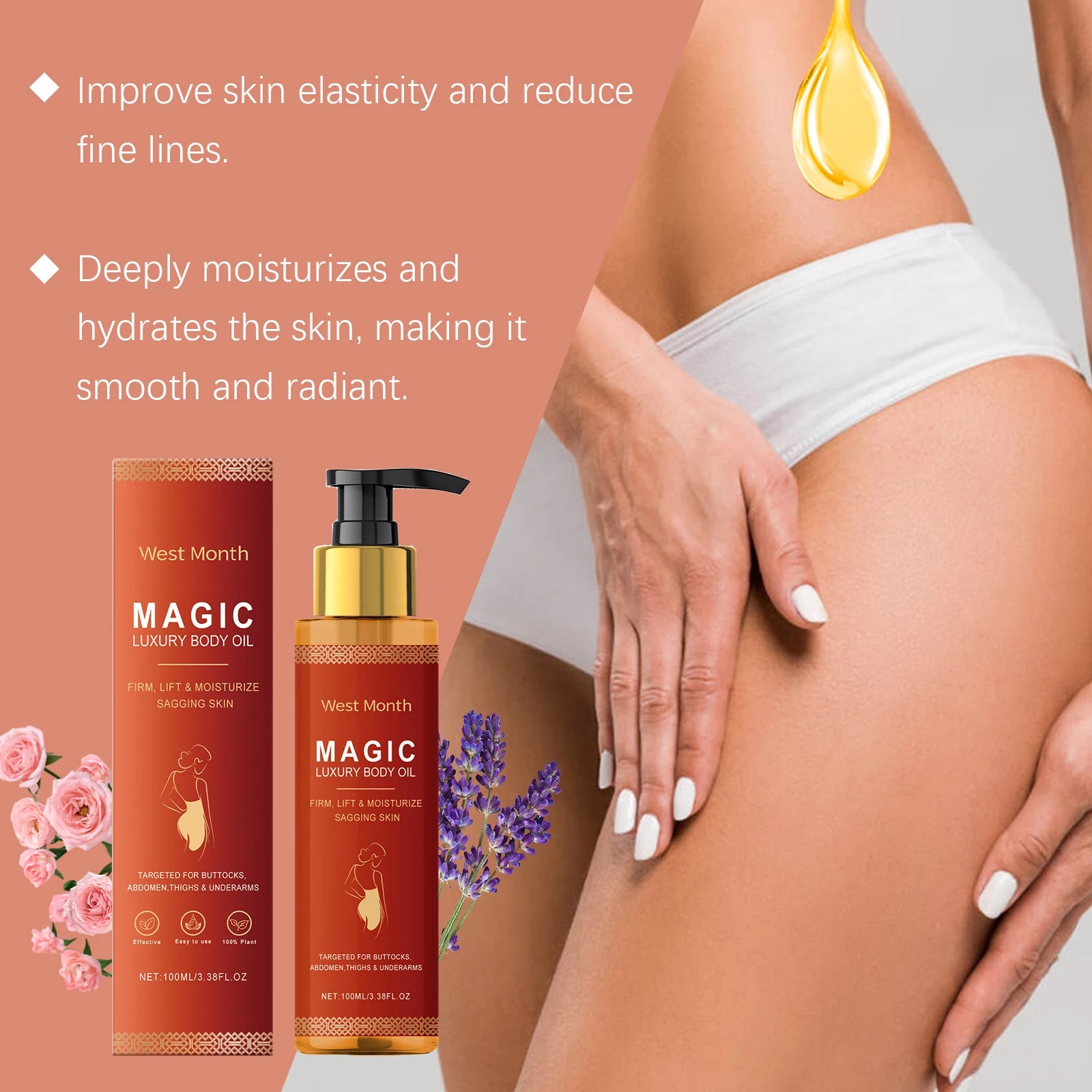 WEST MONTH Magic Luxury Body Oil – Winter Moisturizing & Firming Care