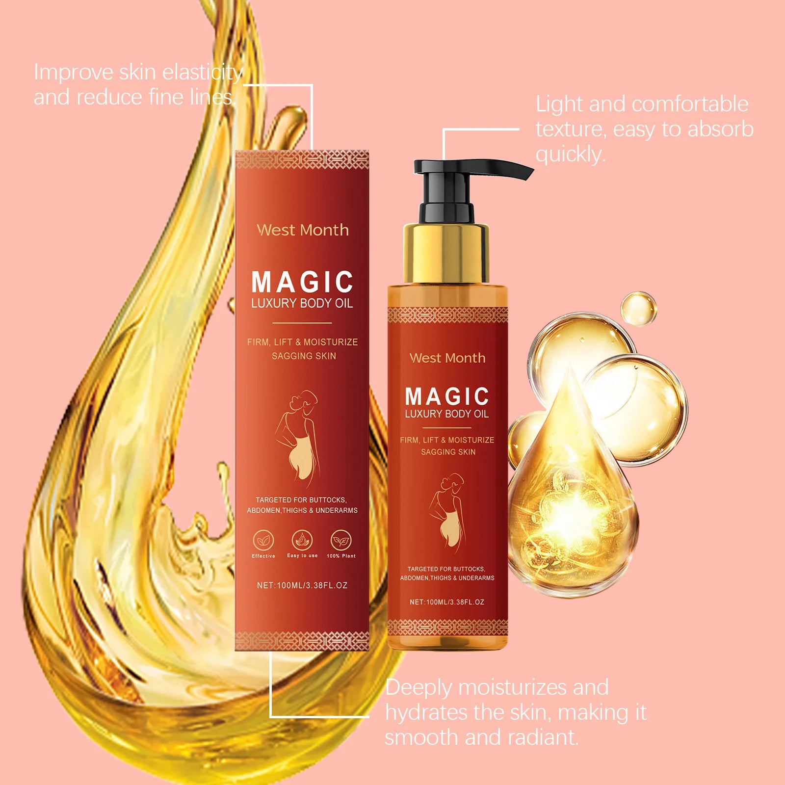 Magic Luxury Body Oil – Deep Moisturizing & Firming Treatment