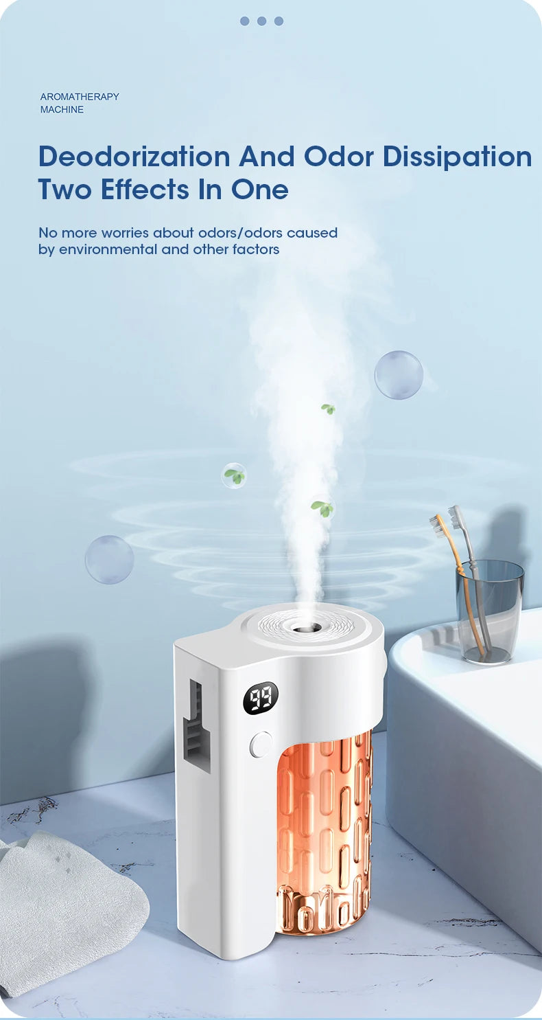 Rechargeable Wall-Mounted Aromatherapy Diffuser – 5-Mode Air Purifier