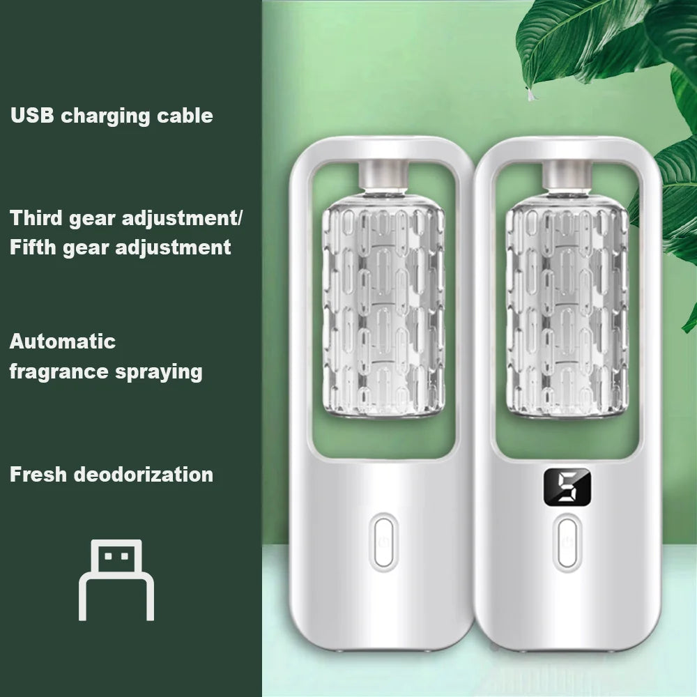 50ml USB Essential Oil Diffuser – LED Display, Multi-Mode, Wall-Mounted