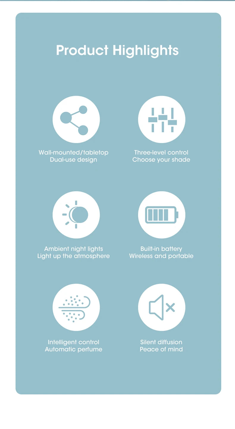 Smart USB Ultrasonic Diffuser – Portable Air Purifier & Aromatherapy Machine