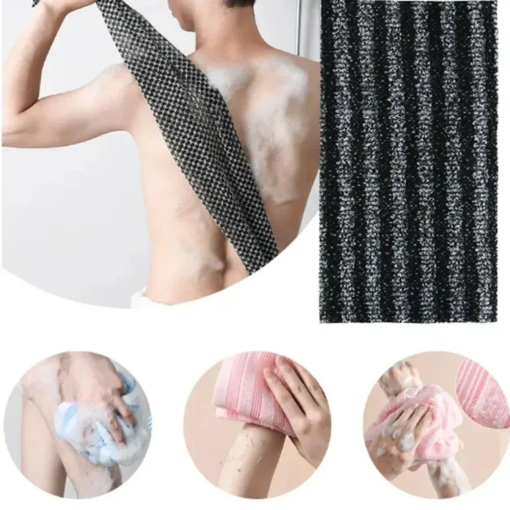 Japanese Nylon Bath Scrubber – Back & Body Exfoliating Towel