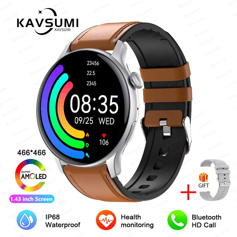 2024 NFC Smartwatch for Women – 466x466 GPS Fitness Tracker