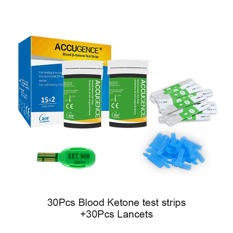 4-in-1 Test Strips for PM800 – Blood Glucose, Ketone, Hemoglobin & Uric Acid