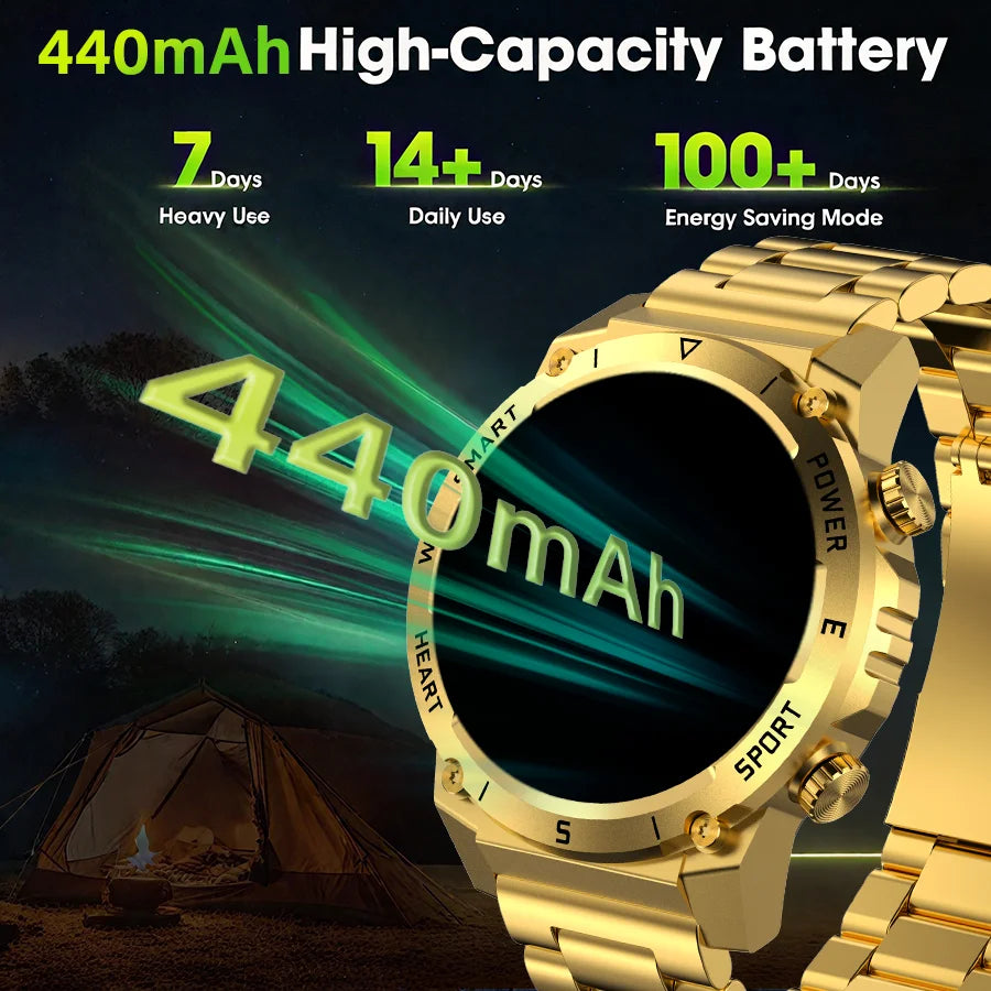 Men’s Fitness Smartwatch – Health Monitor with 1.46" HD Display