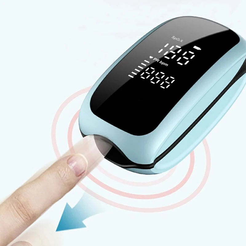 Rechargeable Finger Pulse Oximeter – SpO₂ & Heart Rate Monitor with LED Display