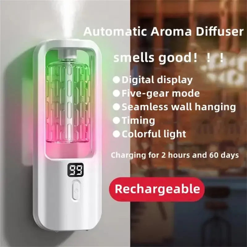 5-Gear Wall-Mounted Aroma Diffuser – Essential Oil Humidifier & Air Freshener