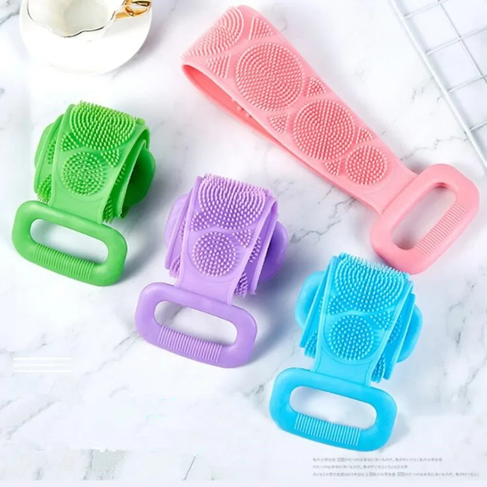 Silicone Body Scrubber – Exfoliating Back Massage Shower Brush