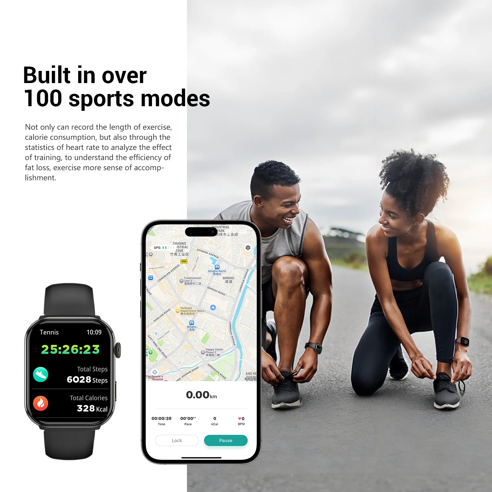 2025 Blackview R60 Smartwatch – AMOLED Display & Bluetooth Calling