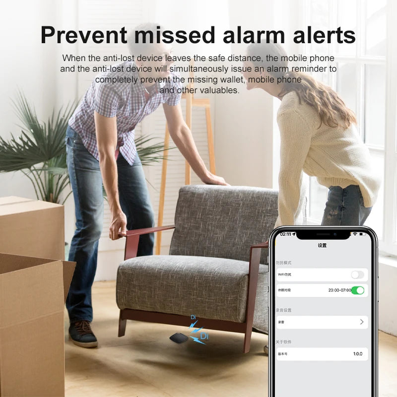 Mini Bluetooth GPS Tracker – Smart Anti-Lost Locator for Kids, Bags & Wallets