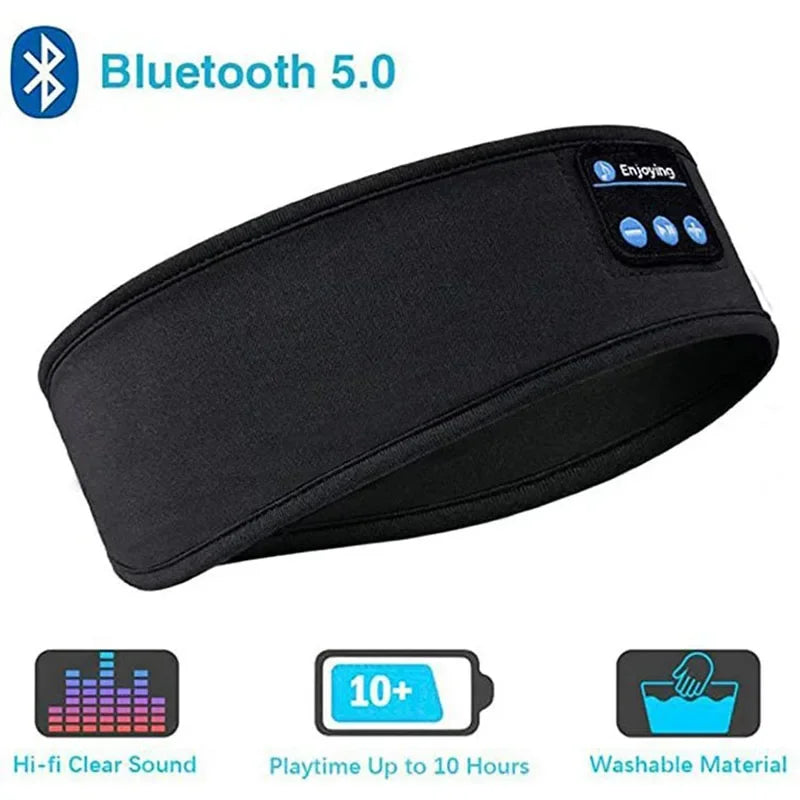 Bluetooth Headband Earphones – Wireless Music & Sleep Eye Mask