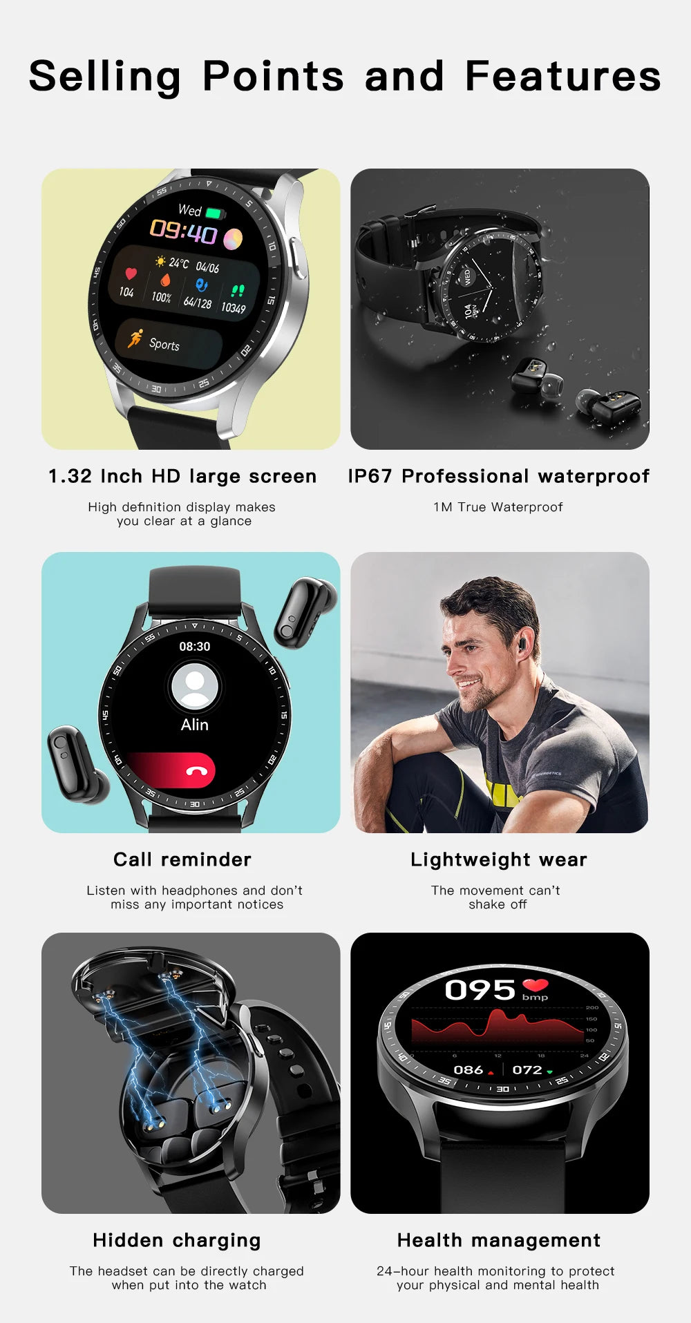 X7 2-in-1 Smartwatch with TWS Earbuds – Fitness & Health Tracker