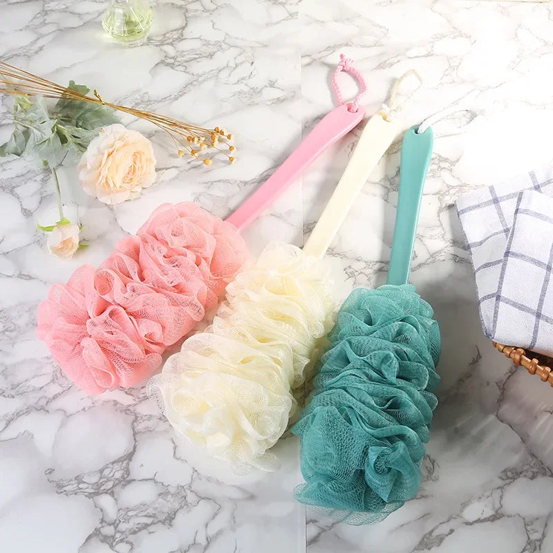 Long Handle Back Brush – Soft Mesh Body Scrubber for Shower