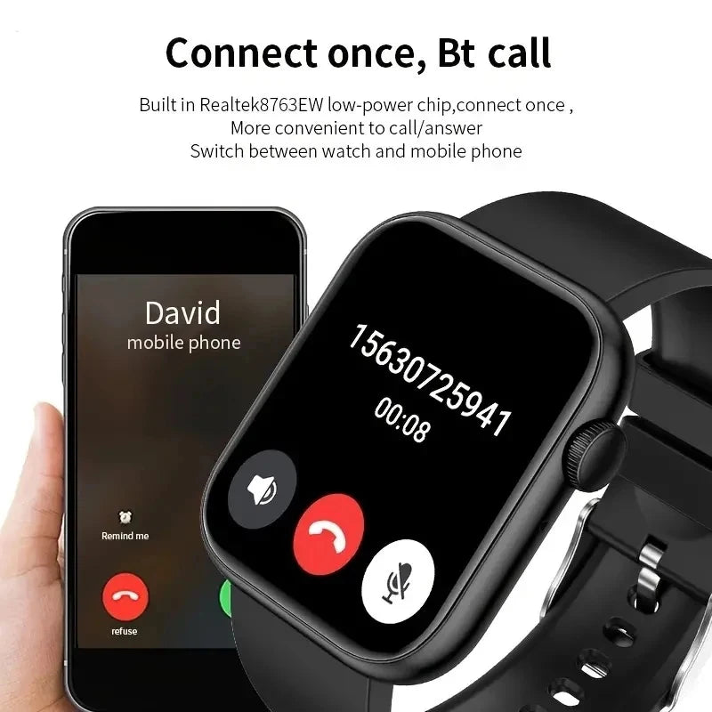 T168 Wireless Calling Smartwatch – Full Touch Fitness Tracker