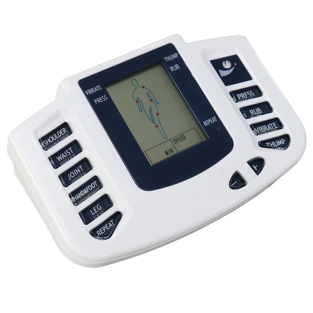EMS TENS Muscle Stimulator – 16 Pads, 10-Level Pulse Therapy Machine