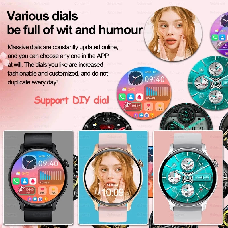 2024 NFC Smartwatch for Women – 466x466 GPS Fitness Tracker