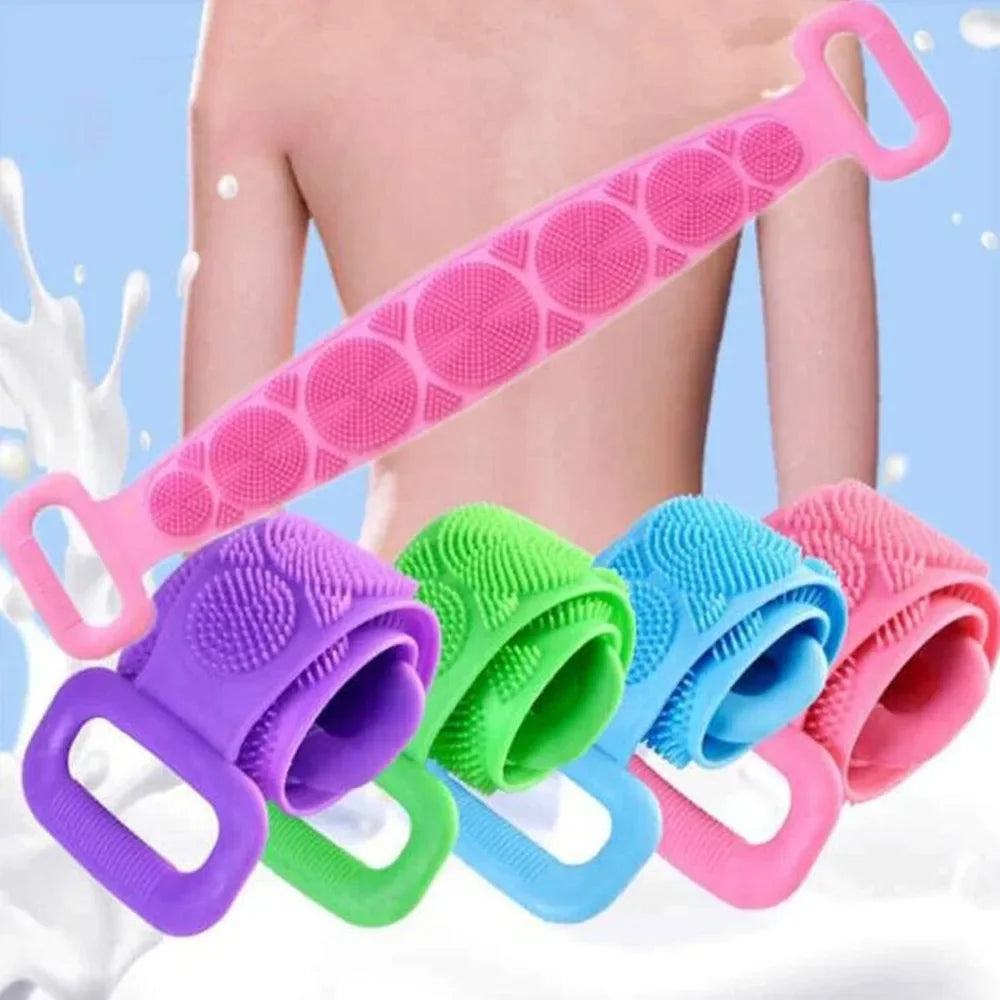 Silicone Body Scrubber – Exfoliating Back Massage Shower Brush