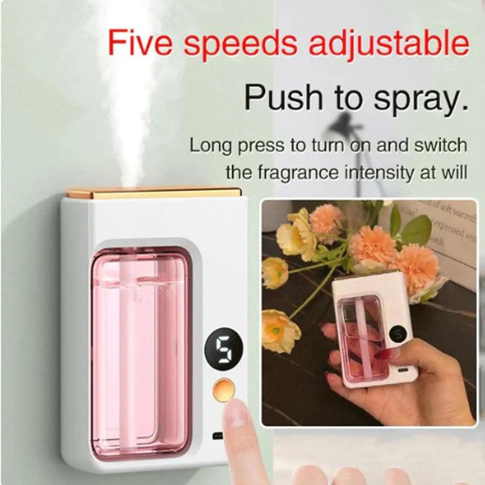 Automatic Car Aromatherapy Diffuser – Jasmine Essential Oil Humidifier