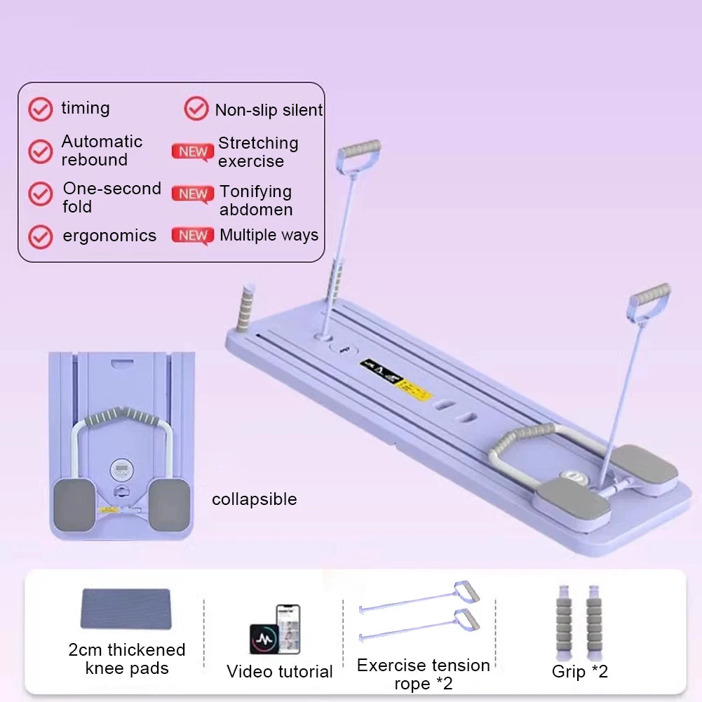 Multifunctional Foldable Abdominal Workout Board with Timer