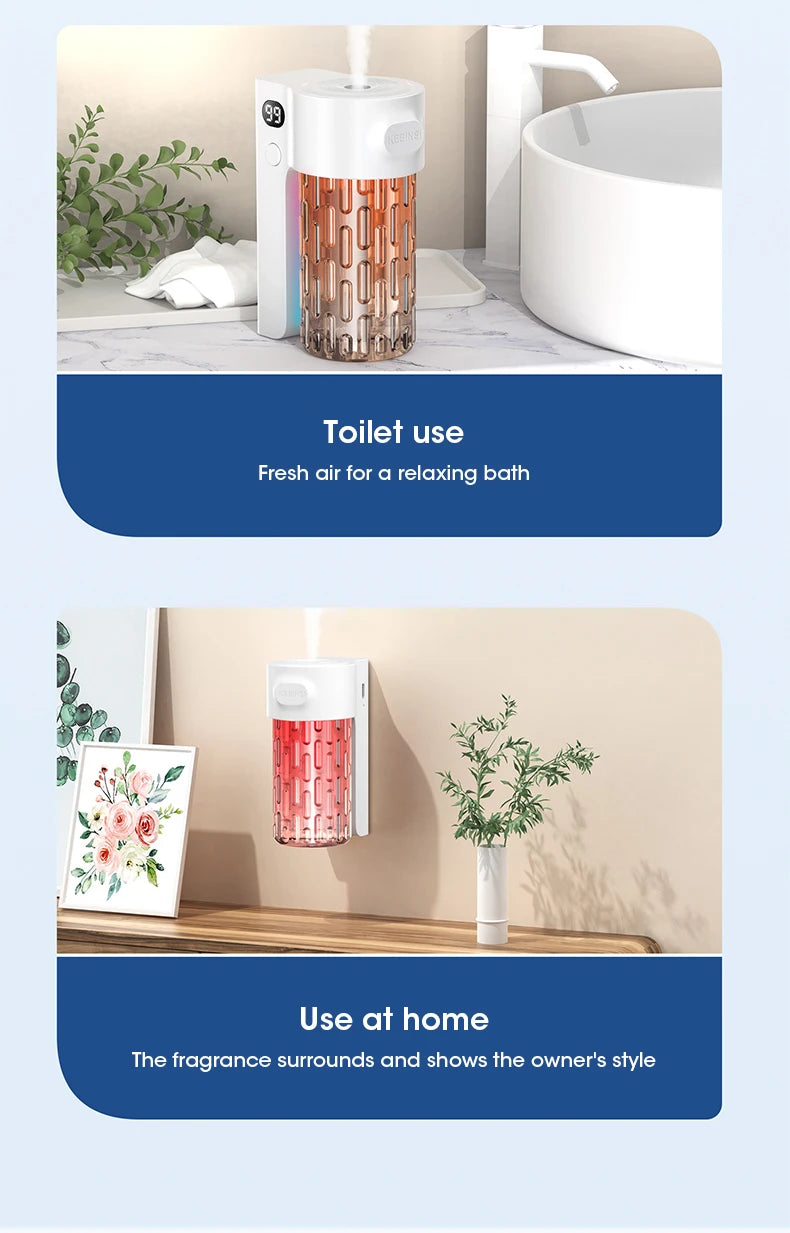 Rechargeable Wall-Mounted Aromatherapy Diffuser – 5-Mode Air Purifier