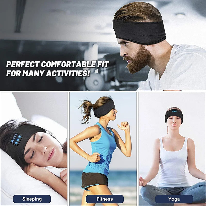 Bluetooth Headband Earphones – Wireless Music & Sleep Eye Mask