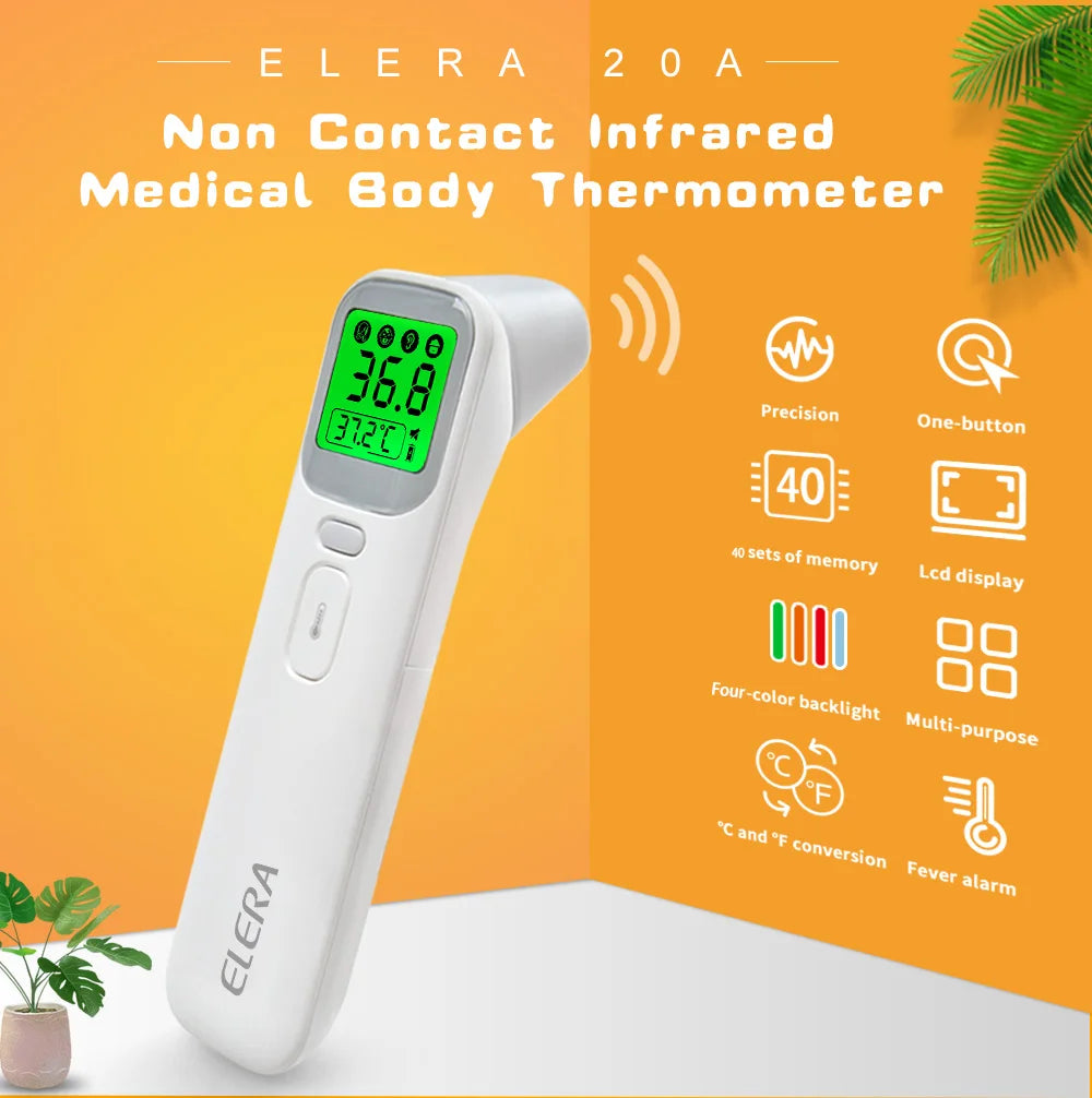 ELERA Infrared Digital Thermometer – Non-Contact Forehead & Ear