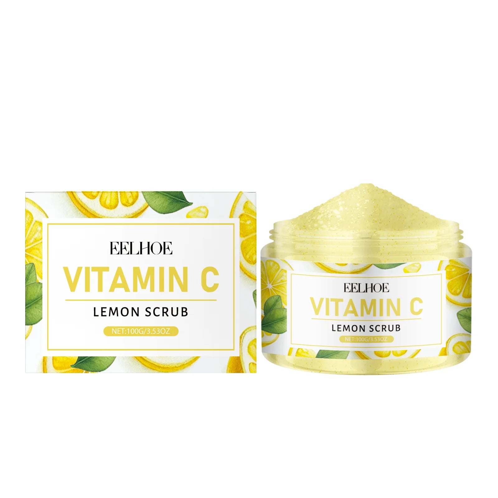Lemon Exfoliating Sugar Scrub – Moisturizing Body Cleanser