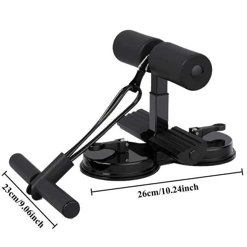 Adjustable Sit-Up Bar with Suction Cups – Ankle Support for Home Workouts