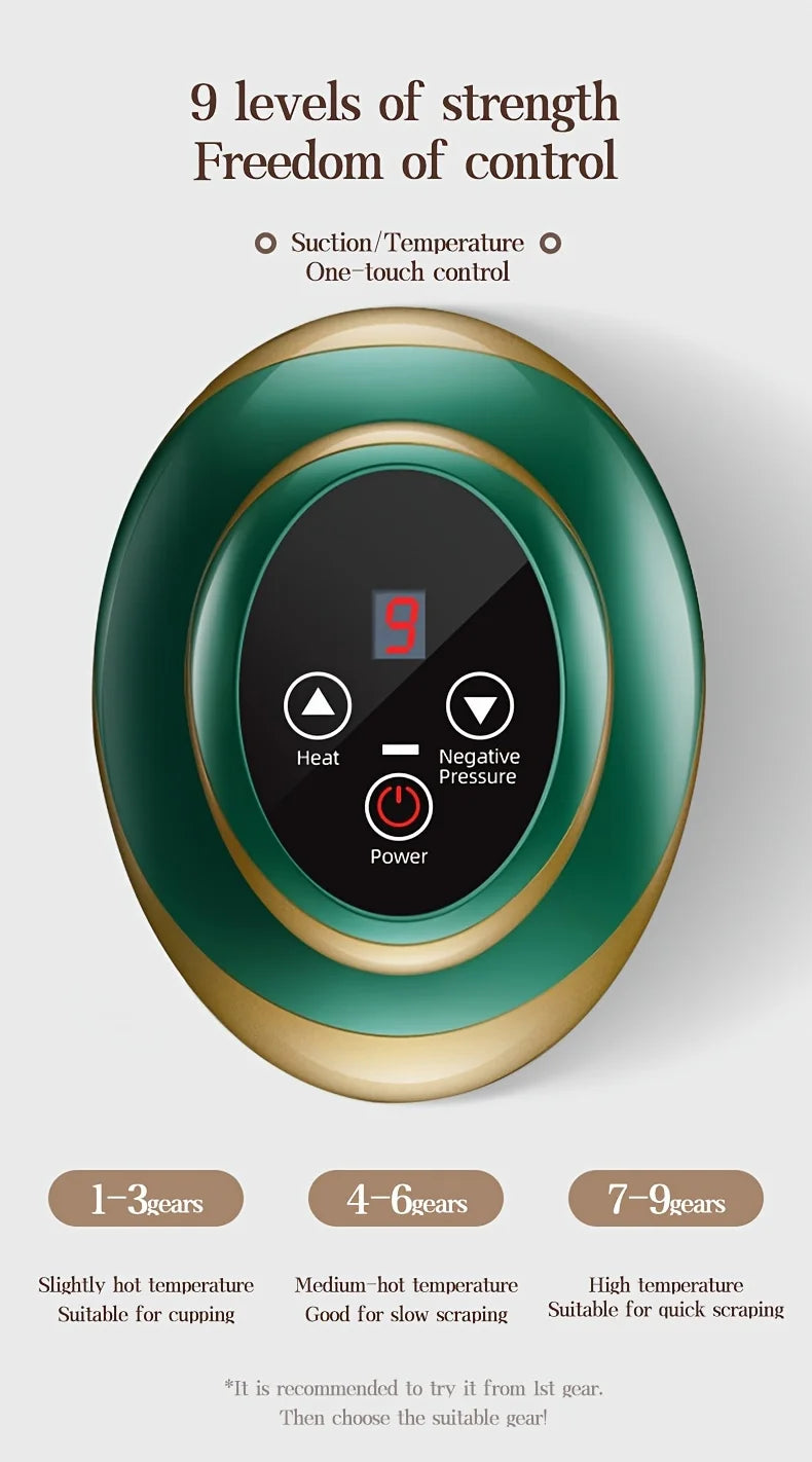 Electric Meridian Massage Brush – Cupping & Scraping Body Therapy Tool