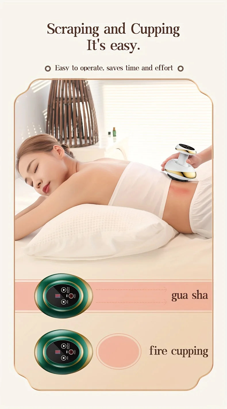 Electric Meridian Massage Brush – Cupping & Scraping Body Therapy Tool