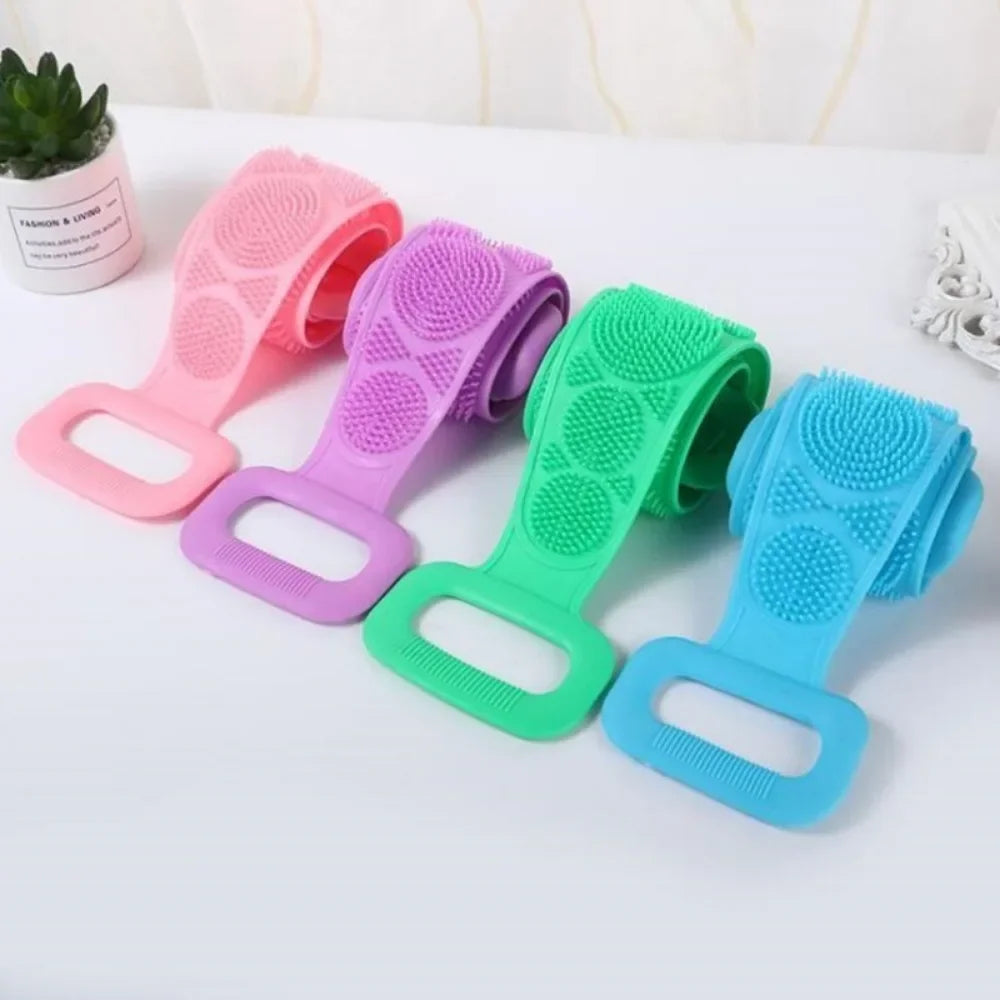 Silicone Body Scrubber – Exfoliating Back Massage Shower Brush