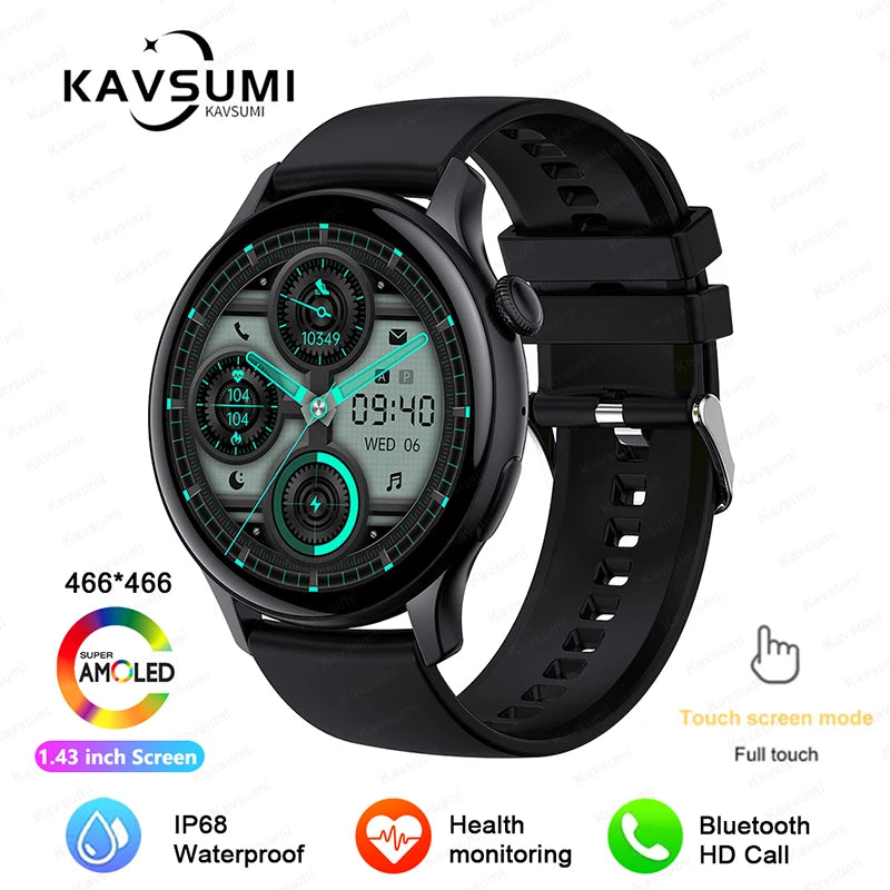 2024 NFC Smartwatch for Women – 466x466 GPS Fitness Tracker