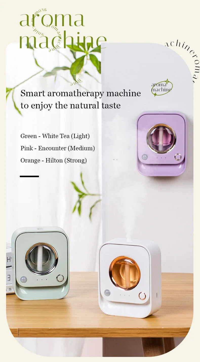 Automatic Aromatherapy Humidifier – Digital Display & LED Lights