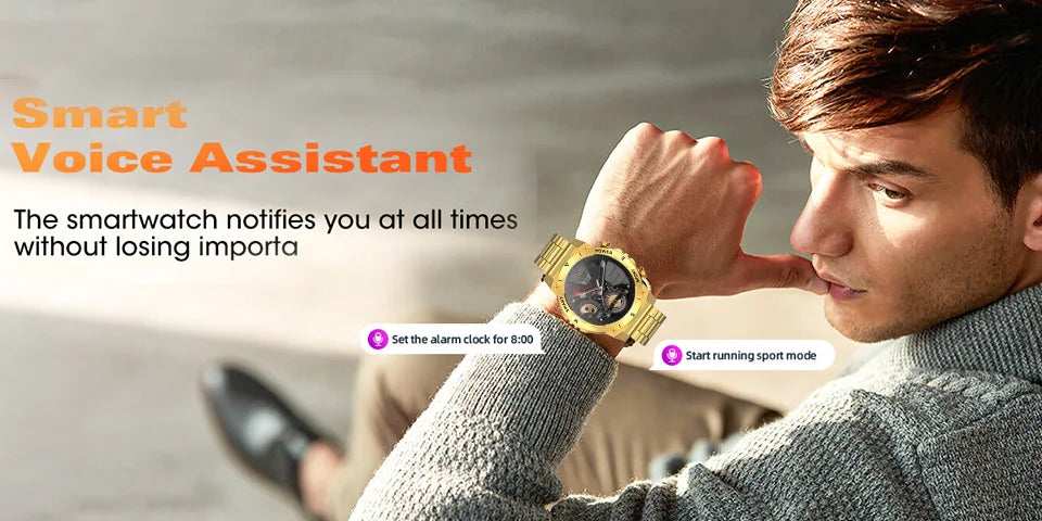 Men’s Fitness Smartwatch – Health Monitor with 1.46" HD Display