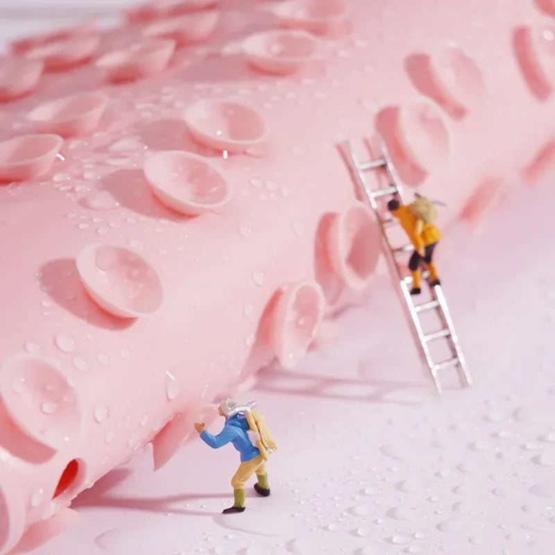 Silicone Foot & Back Scrub Mat – Non-Slip Massage Shower Pad