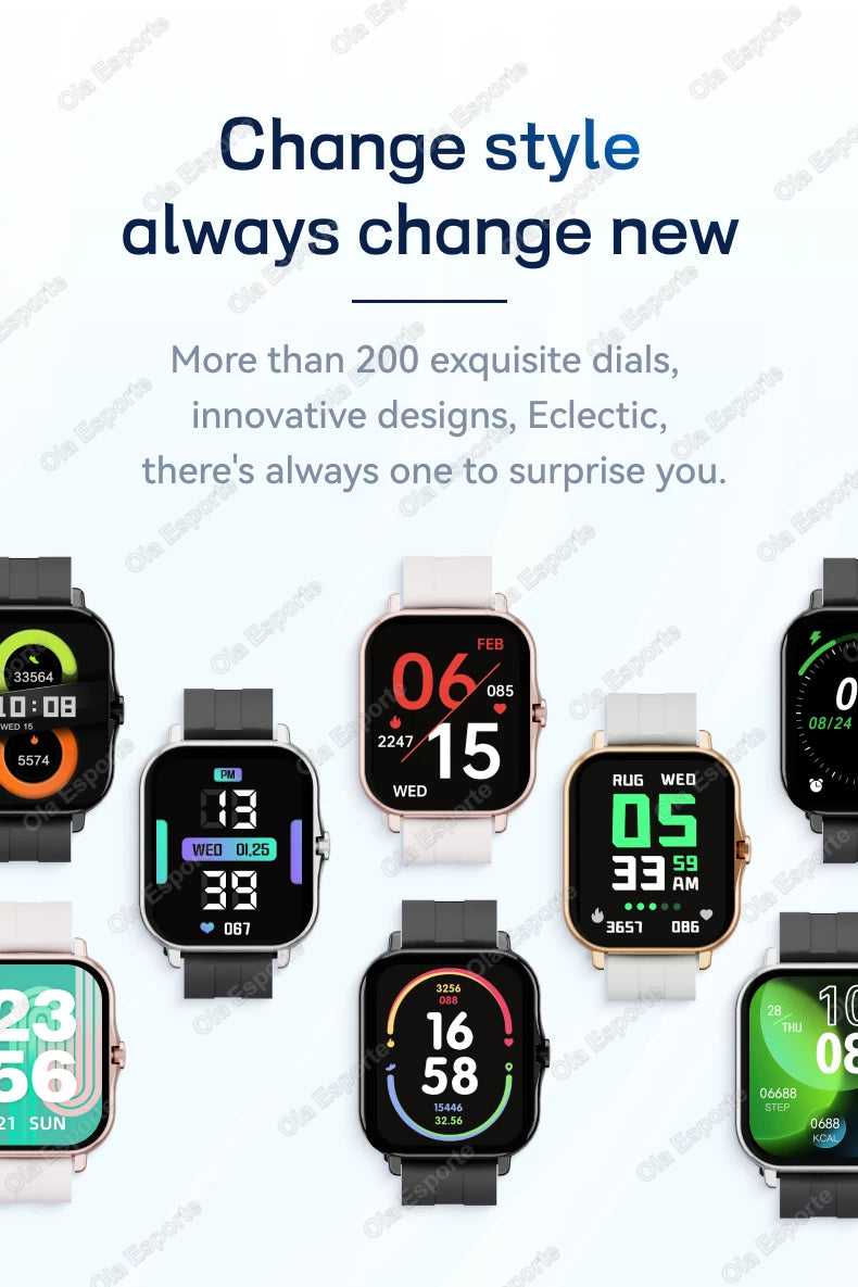 1.83'' Waterproof Smartwatch – Call, Sleep & Fitness Tracker