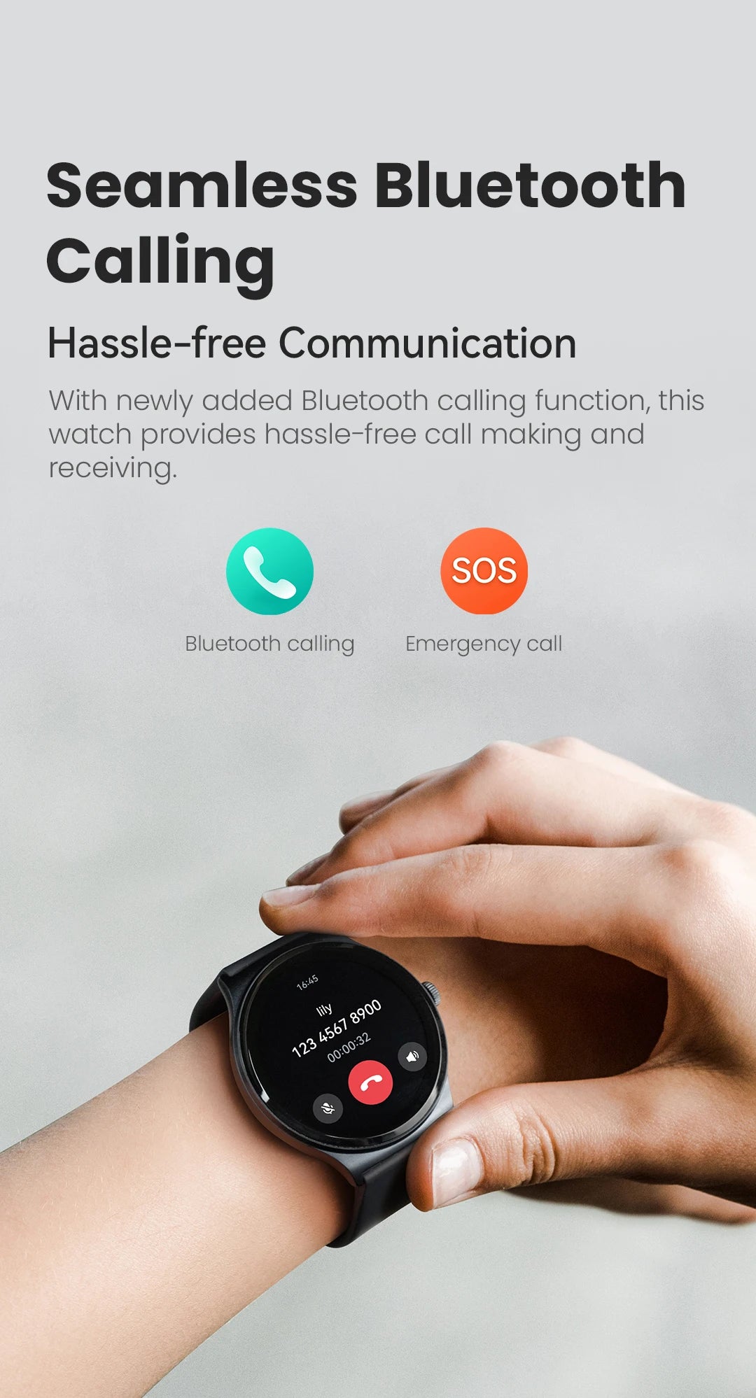 HAYLOU Solar Lite Smartwatch – Bluetooth Calling & Health Tracker