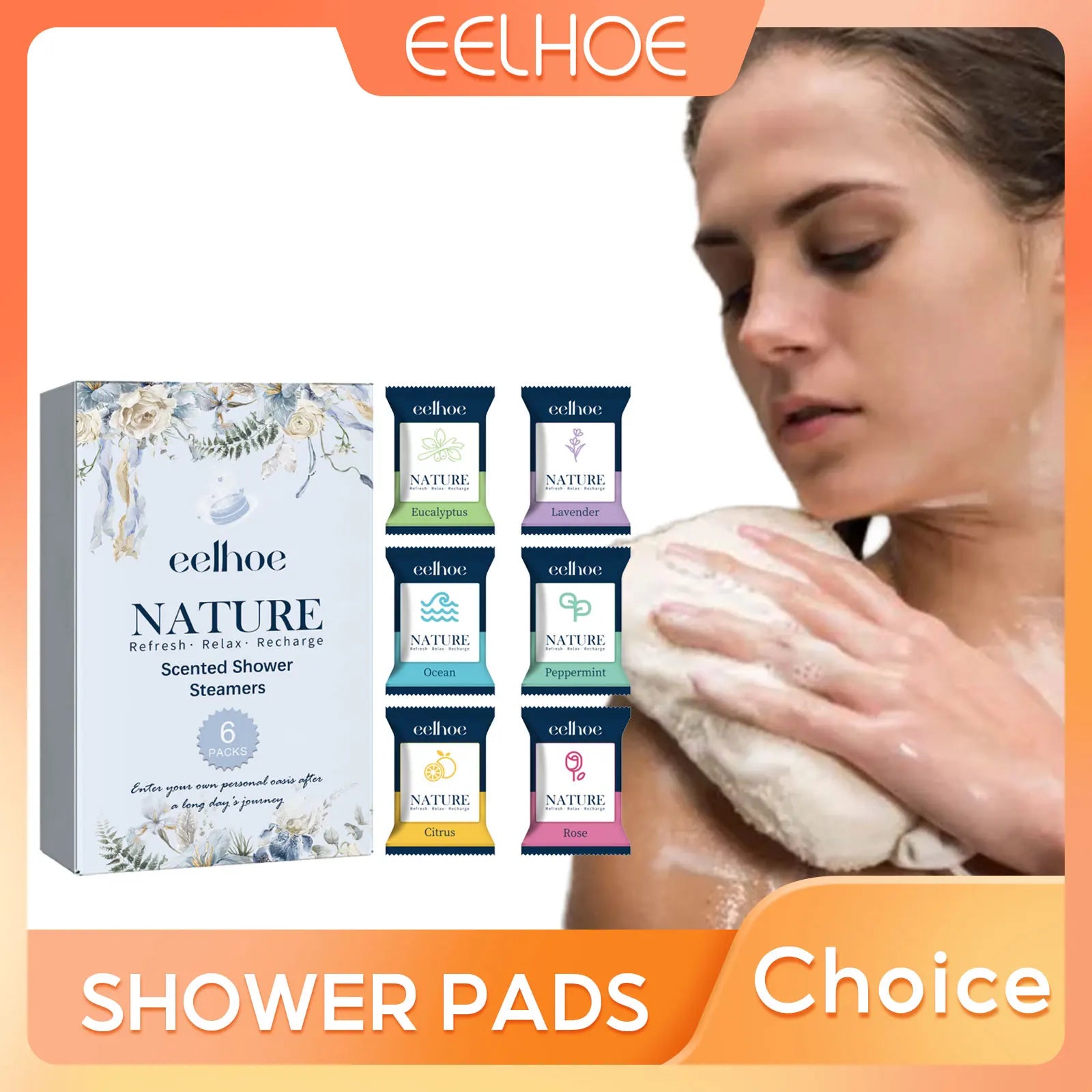 EELHOE Shower Steamers – Aromatherapy Stress Relief Tablets