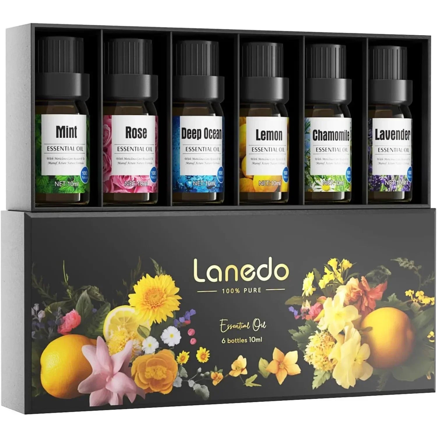 Aromatherapy Oil Set – Lavender, Lemon, Peppermint & More