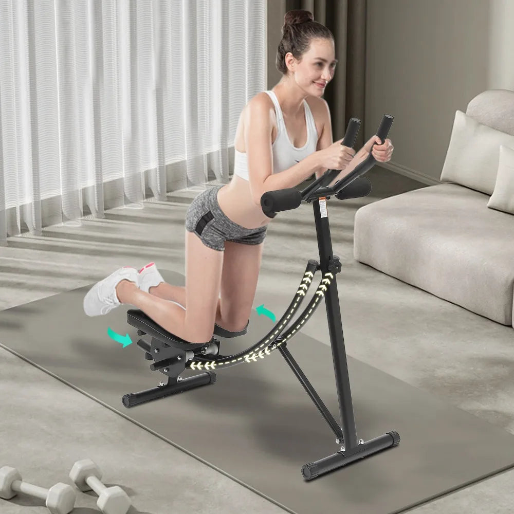 Foldable Ab Machine – Adjustable Core & Full Body Workout Equipment