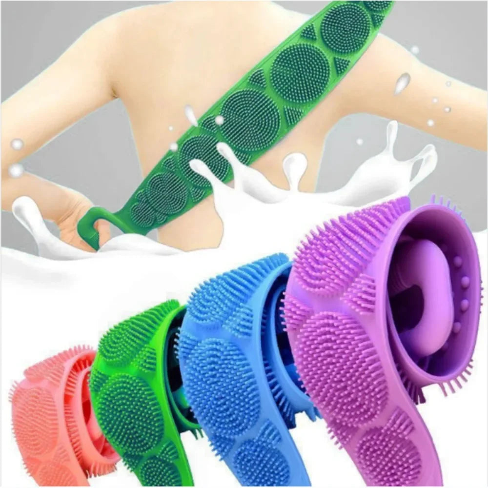 Silicone Body Scrubber – Exfoliating Back Massage Shower Brush