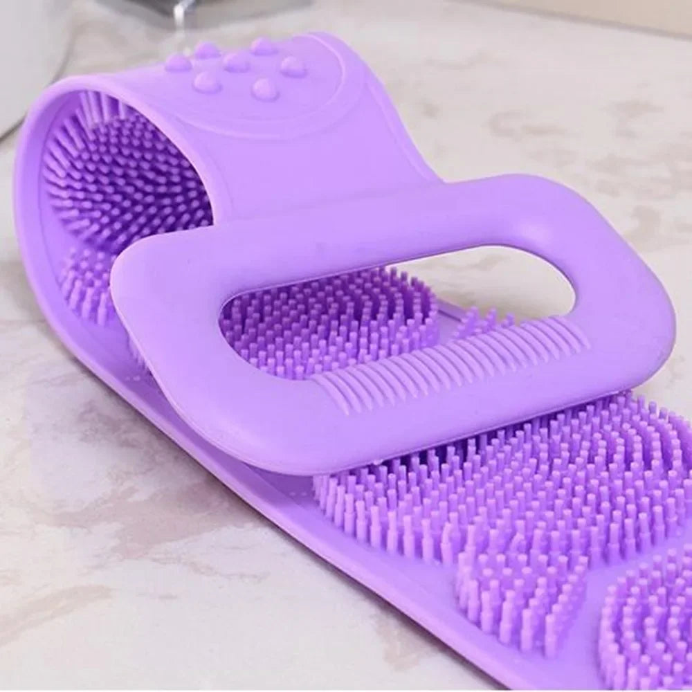 Silicone Body Scrubber – Exfoliating Back Massage Shower Brush