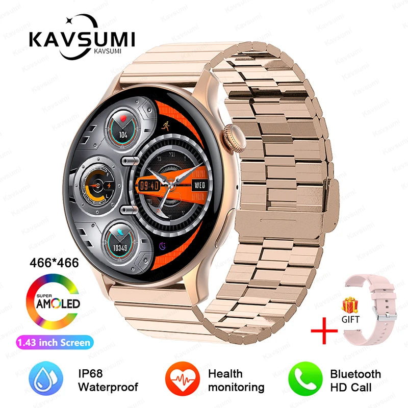 2024 NFC Smartwatch for Women – 466x466 GPS Fitness Tracker