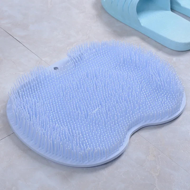 Silicone Foot & Back Scrub Mat – Non-Slip Massage Shower Pad