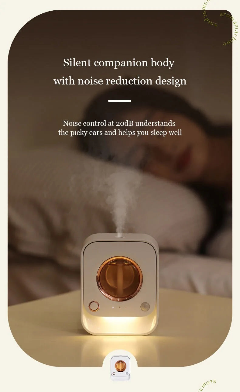 Automatic Aromatherapy Humidifier – Digital Display & LED Lights