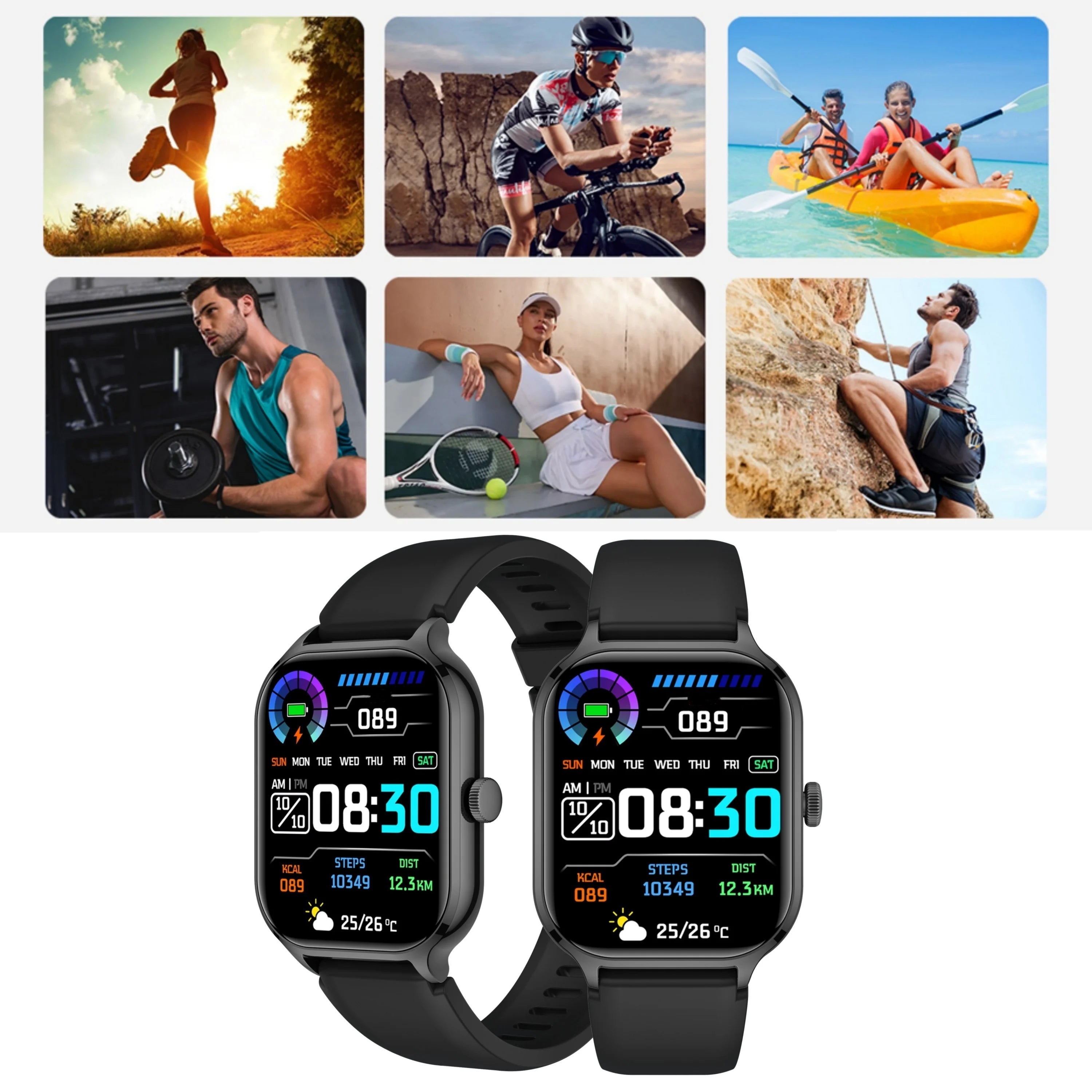 Smartwatch with Wireless Calling – Multi-Sport & App Notifications